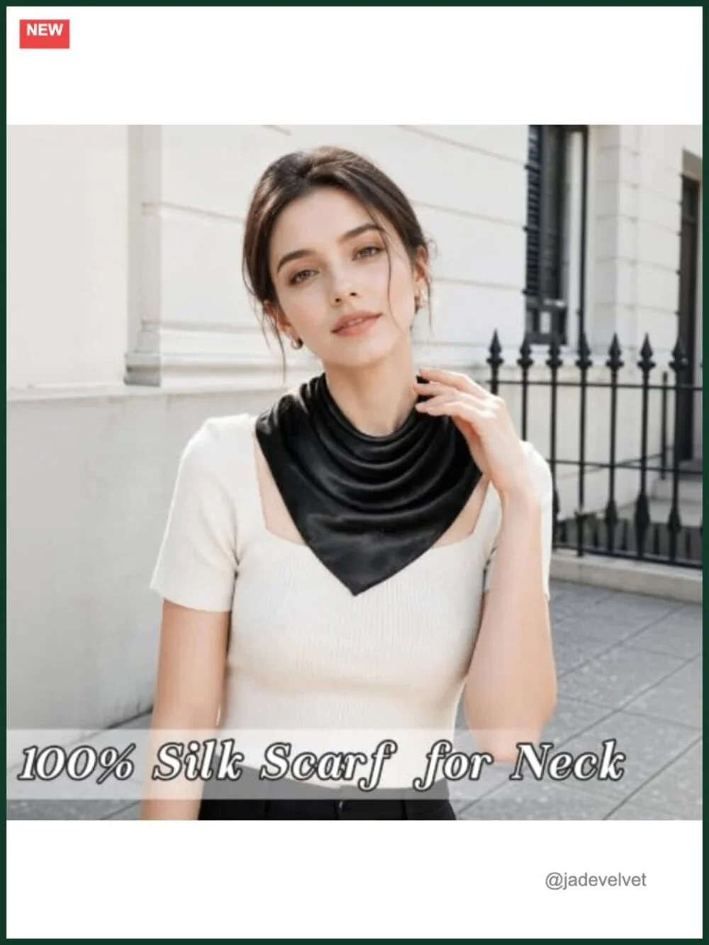 100% Mulberry Silk Square Scarf, Hand-Rolled Edges, Gift Box, Neck Scarf, Hair